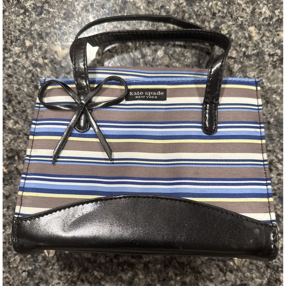 Vintage Kate Spade Striped Purse with Bow